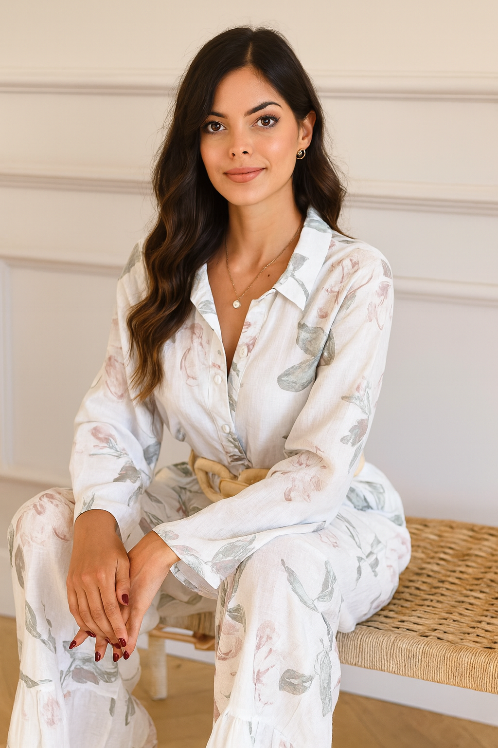 Enterizo Estampado en Lino