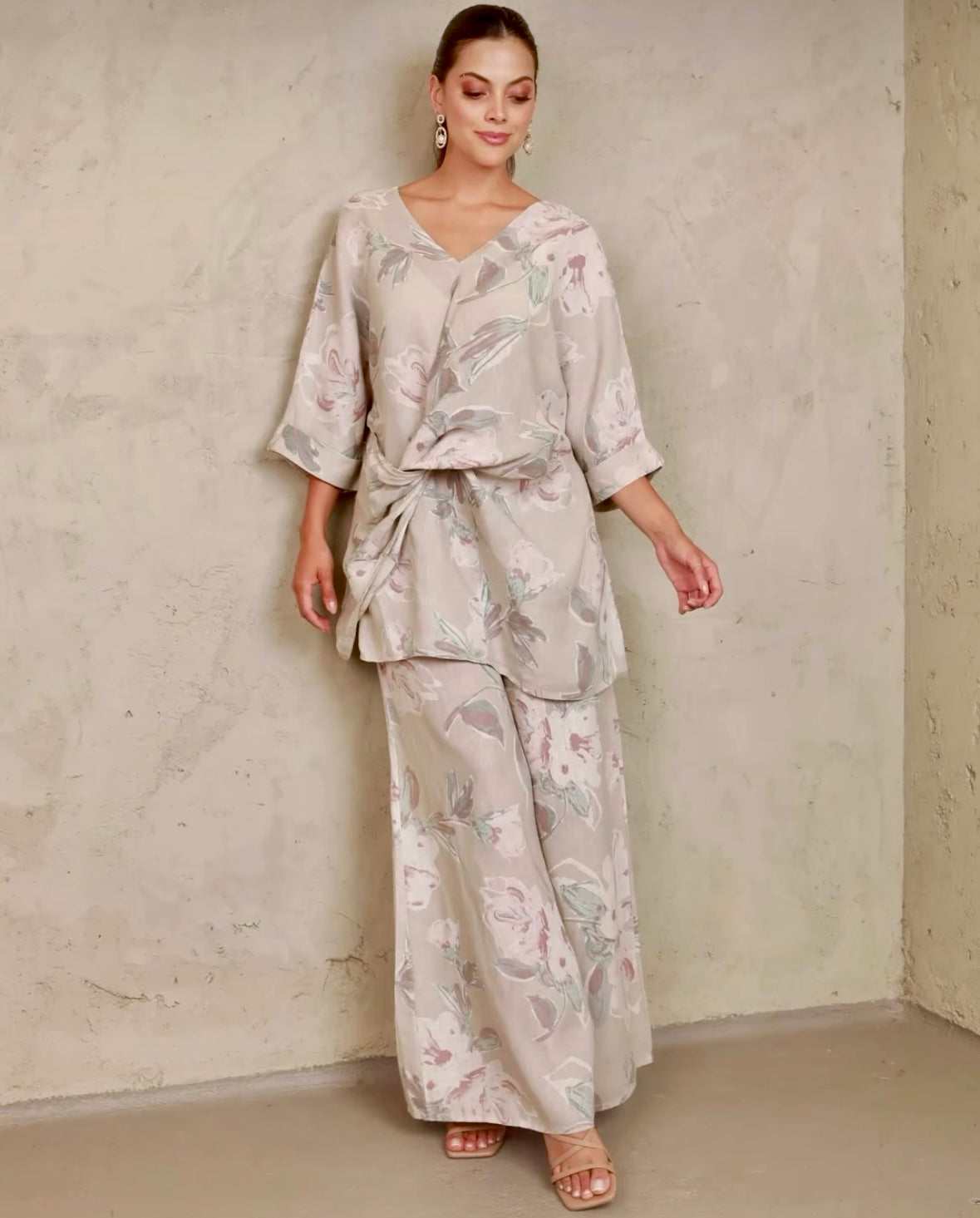 Set Blusa y Pantalón en Lino Europeo