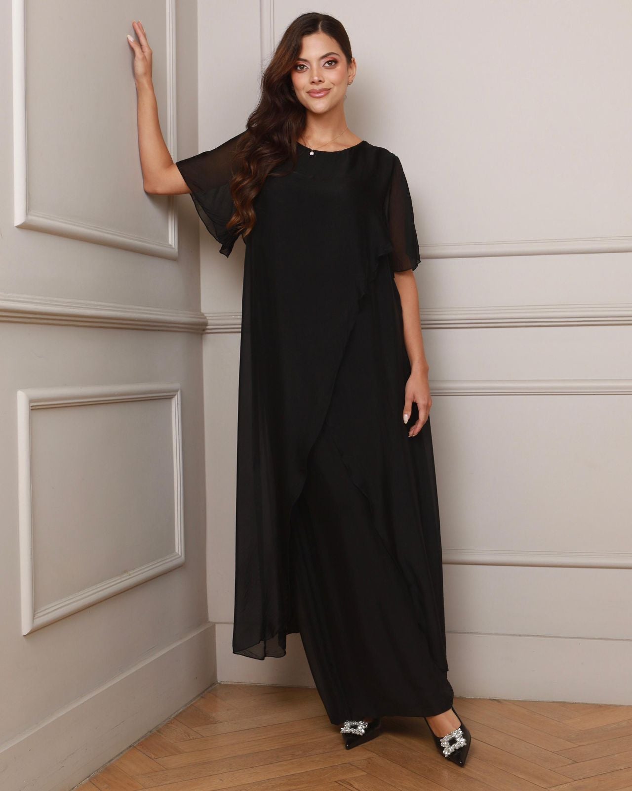 Set en Seda Italiana Blusón y Pantalón