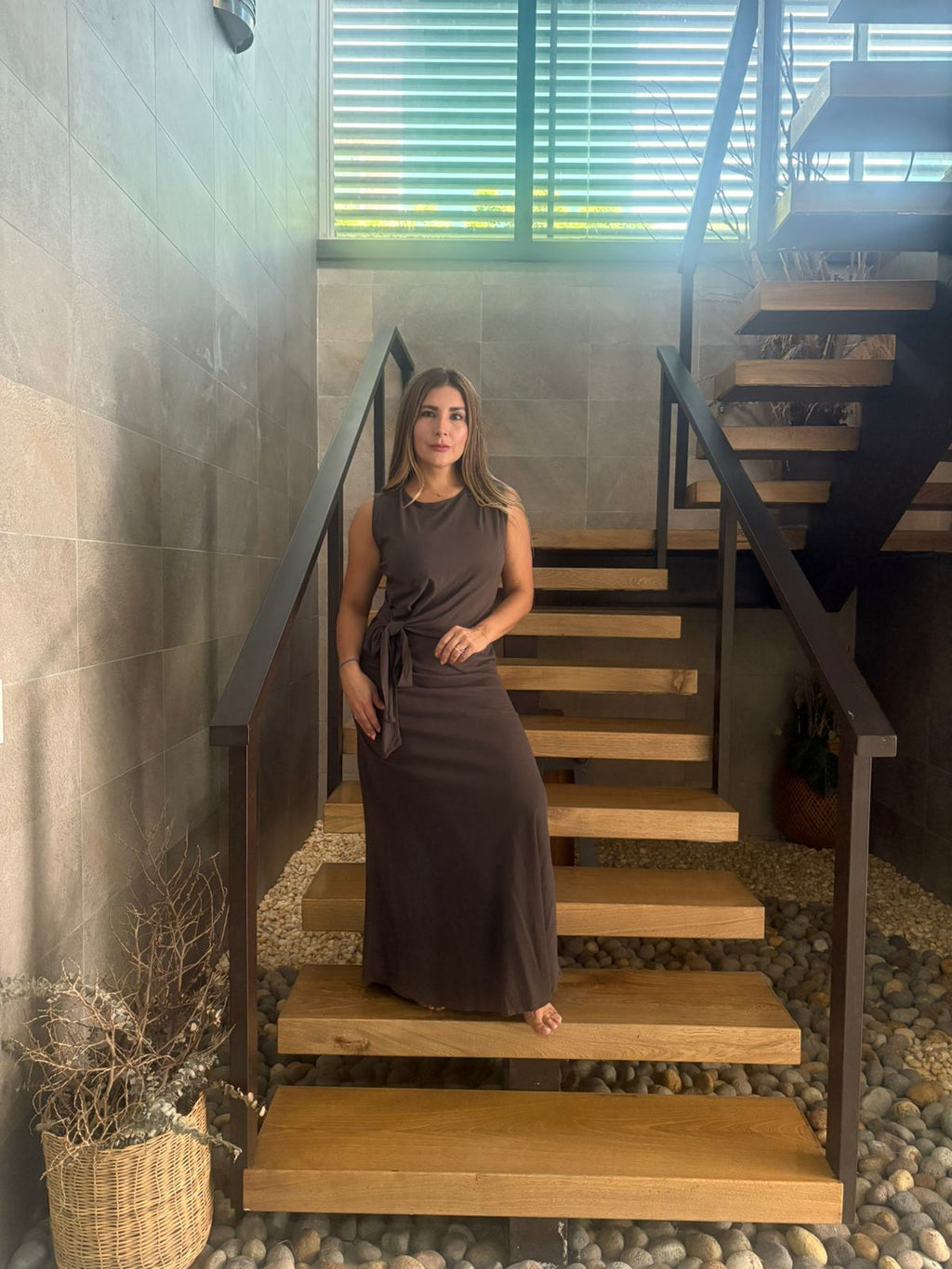 Vestidos Juveniles Beige y Café