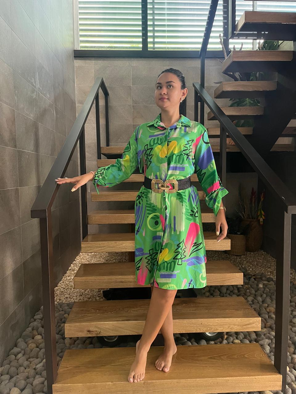 Vestidos tipo Blusones en Viscosa Estampados